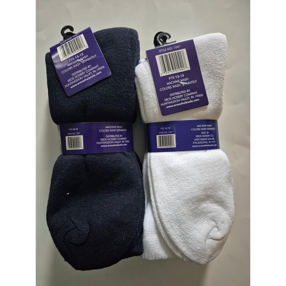 Eros Diabetic 6 Pairs Socks Mens Size 13-15 Doctor Approved Edema Neuropathy - Picture 2 of 3